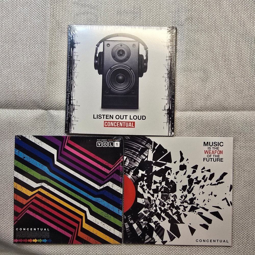 CONCENTUAL – Listen Out Loud / Vol‎ 1 / Music Is The Weapon CD EPs Rock SEALED